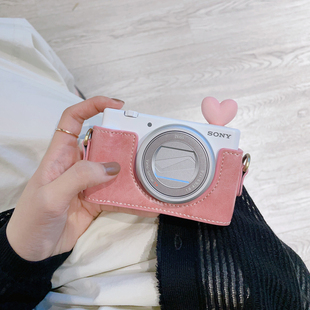 耐影 适用于索尼ZV1F ZV1M2保护套ZV1相机包半包皮套 ZV1二代底座肩带配件