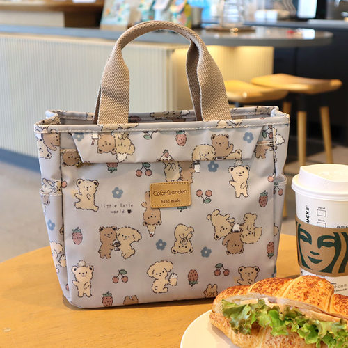 韩国防水面料加厚铝箔保温饭盒袋