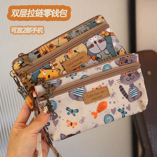 韩国可爱卡通防水零钱包手机包