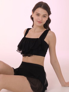 钢管舞服装内衣女polewear网纱美背文胸吊带专业防走光短裤套装