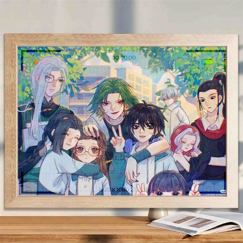 刺客伍六七木质拼图1000片成人儿动漫童益智解压摆件玩具礼物相框