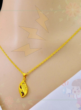 情人节沙金项链女仿真黄色