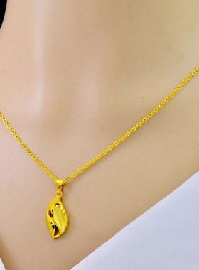 越南沙金项链女仿真黄色吊