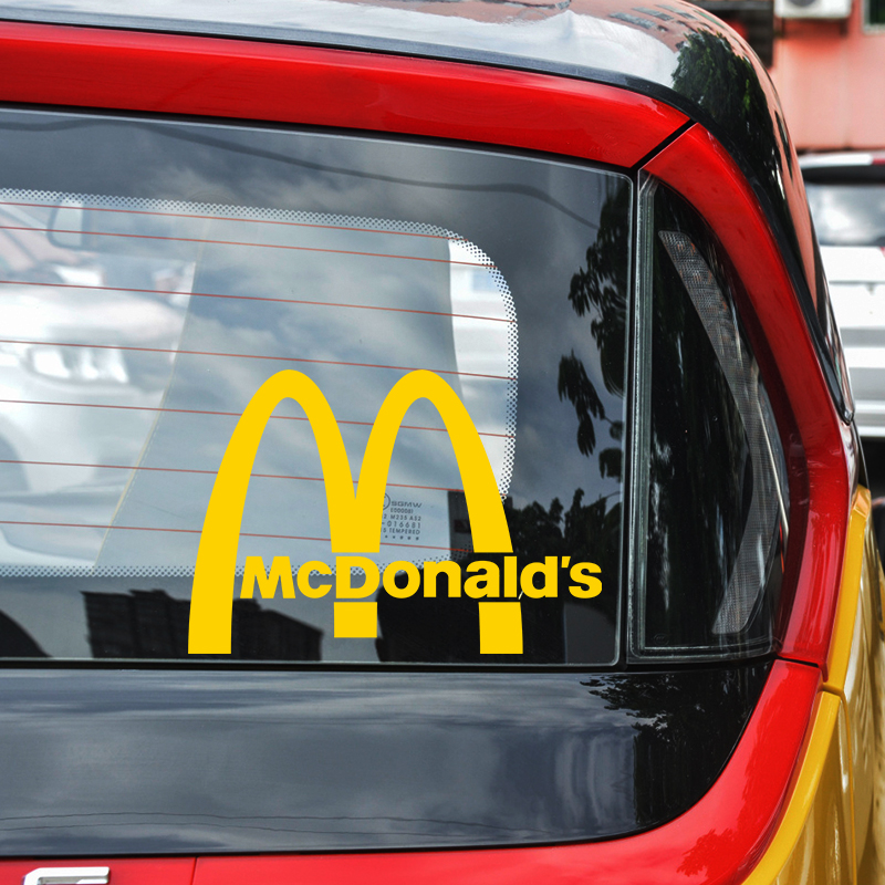 麦当劳品牌logo贴纸M创意装饰贴