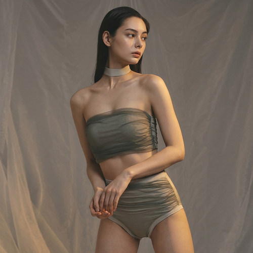 专业heels内衣女网纱美背文胸