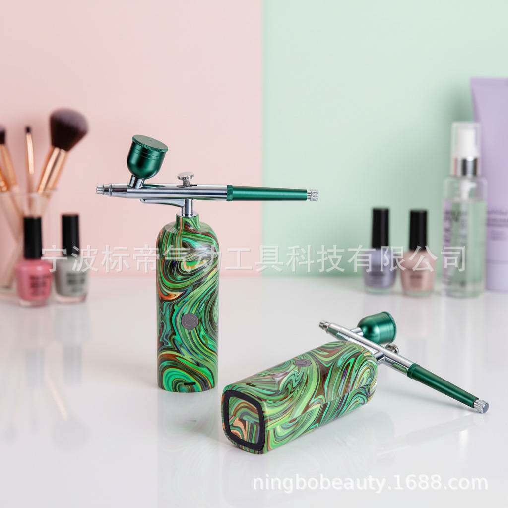 家用模型美甲绘画蛋糕上色喷涂配件工具迷你气泵套装喷笔喷枪气刷