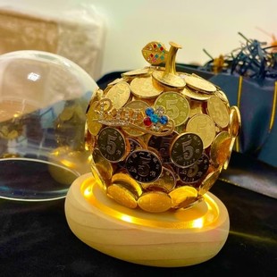 平安果硬币金苹果材料包diy手工全套摆件平安果圣诞节礼物送女友