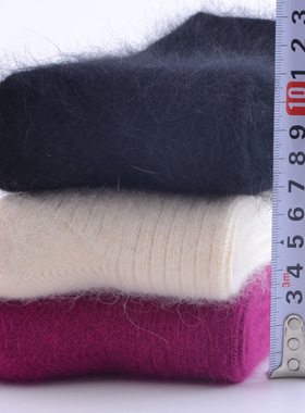 东北哈尔滨旅游装备保暖袜子女加绒加厚羊毛袜毛圈袜抗寒零下30度