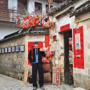 国风鱼灯新年小院装饰自制手工灯笼材料半成品春节手持拍照小道具