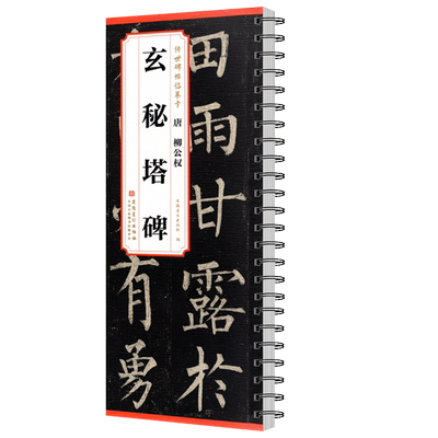 唐 柳公权玄秘塔碑 传世碑帖临摹卡 全文原色原帖简体旁注楷书字卡毛笔书法字帖成人学生临摹范本历代碑帖精粹安徽美术出版社