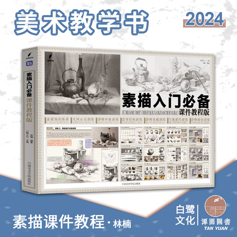 素描入门必备 课件教程版2024白鹭林楠素描石膏几何静物造型