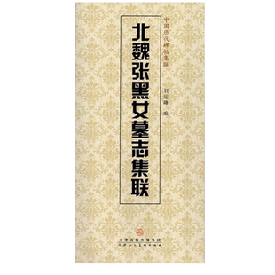 北魏张黑女墓志集联中国历代碑帖集联附简体旁注魏碑楷书毛笔字帖集联书法创作初学楷书临摹范本刘运峰编天津人民美术出版