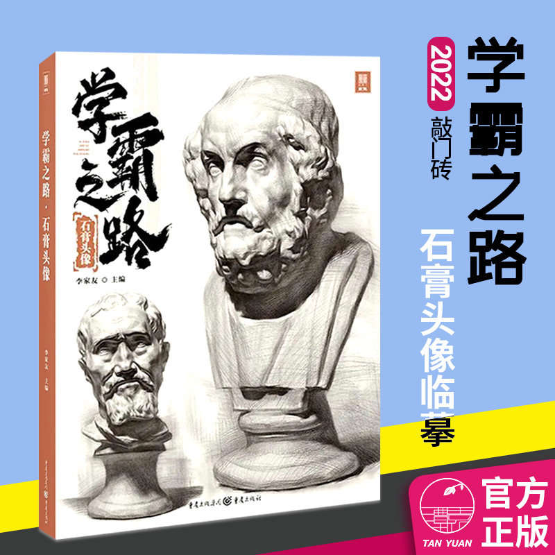 学霸之路石膏头像2022敲门砖李家友素描头像初学石膏五官结构明暗画法