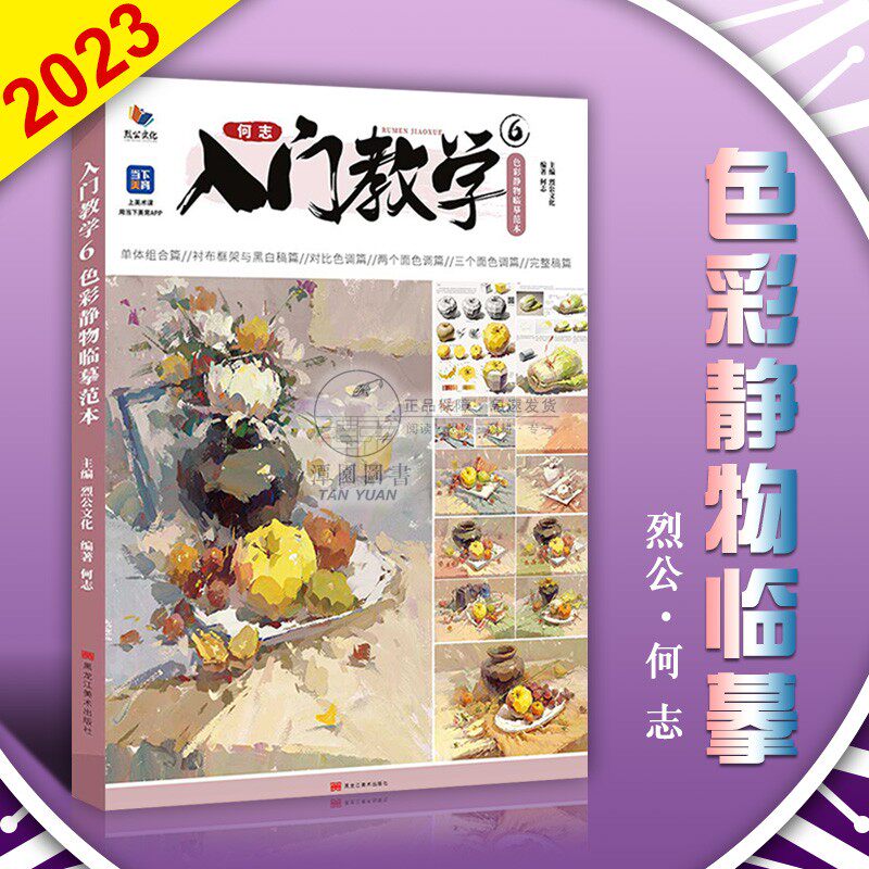 基础提升绘画技法蔬果花卉器皿画法色彩单体组合冷暖色调训练艺联考书