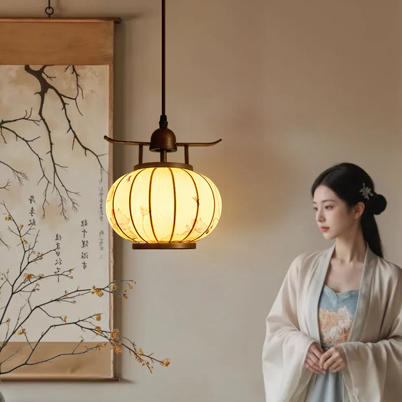 官帽吊灯新中式复古家用卧室玄关过道吊灯中式风格吊灯,家装灯饰光源,床头/玄关/吧台/过道吊灯,淘宝优惠券,粉丝福利购,淘宝优惠卷