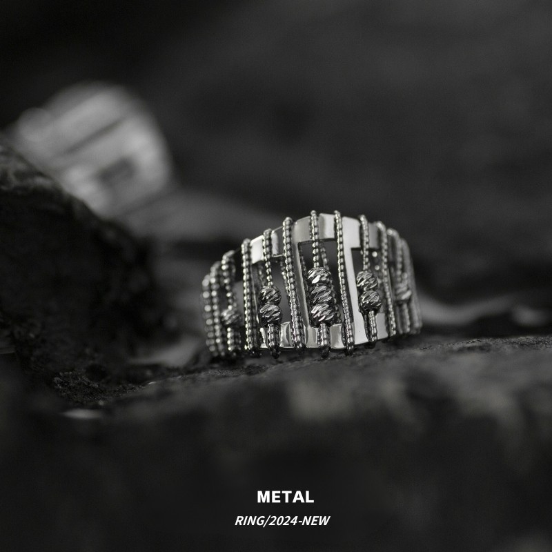 金属镂空开口冷淡风戒指