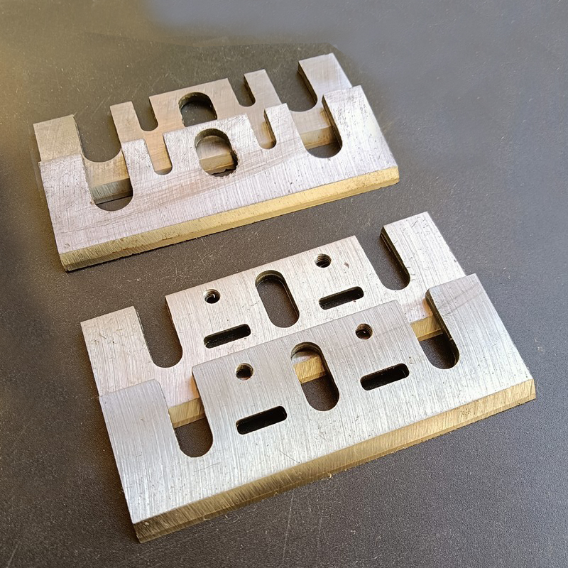 贴合金手电刨刀片长82木工手提YG8钨钢刨加工硬木竹制家具耐磨