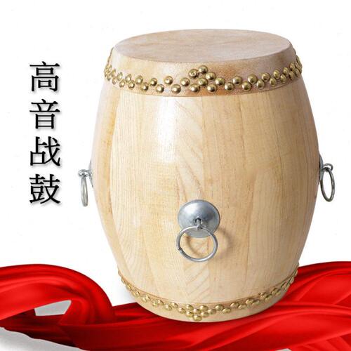 高音战鼓手工原木鼓堂鼓牛皮鼓6.5寸椿木桑木戏鼓锣鼓京剧鼓乐器