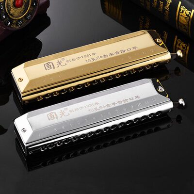 入门音专业1648孔64国成人乐器12孔半音阶口琴初学者演奏光学生级