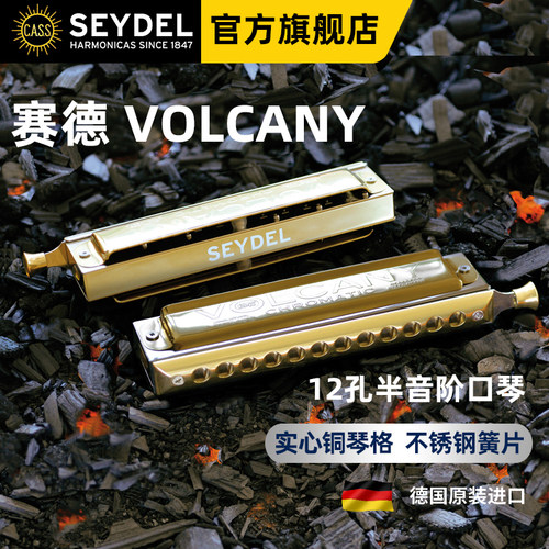 赛德半音阶口琴纯铜琴格