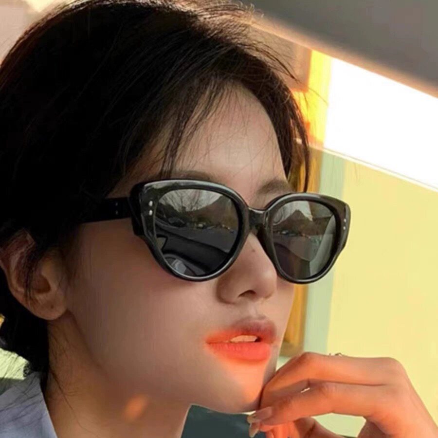 大媛家Sunny 韩版复古新款猫眼墨镜女潮遮阳眼镜高级感春夏太阳镜