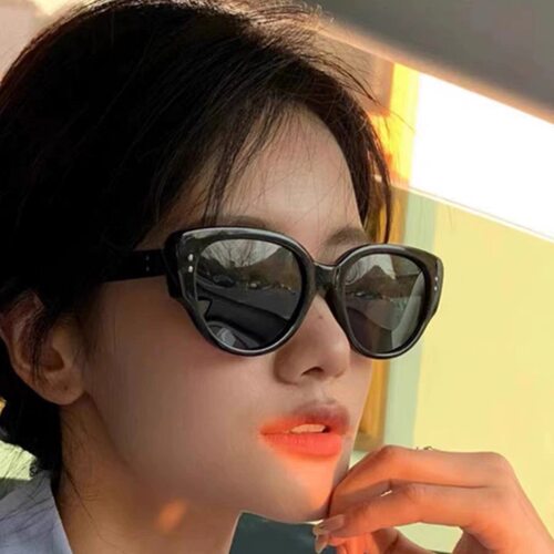 大媛家Sunny 韩版复古新款猫眼墨镜女潮遮阳眼镜高级感春夏太阳镜