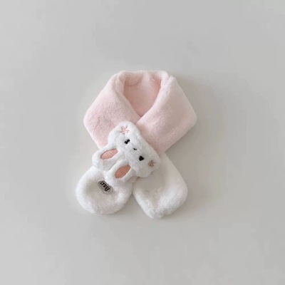 大媛家Sunny 2025秋冬款毛绒亲子儿童围巾仿兔毛围脖卡通韩版保暖