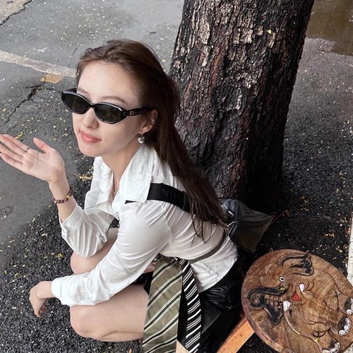 猫眼墨镜高级感太阳眼镜