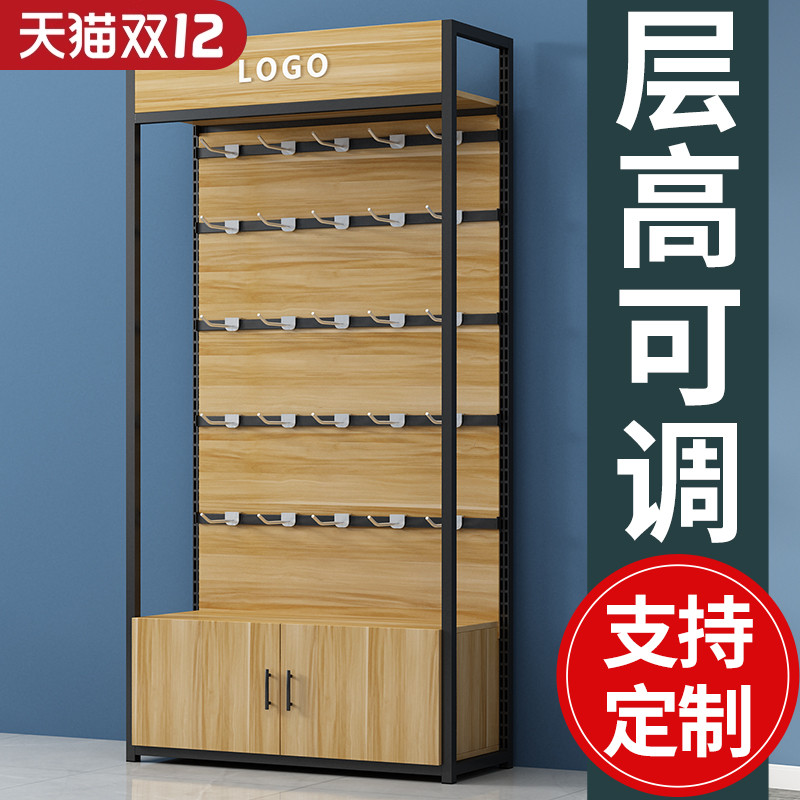 手机配件展示架置物架多层挂钩陈列柜便利店可调节零食架超市货架