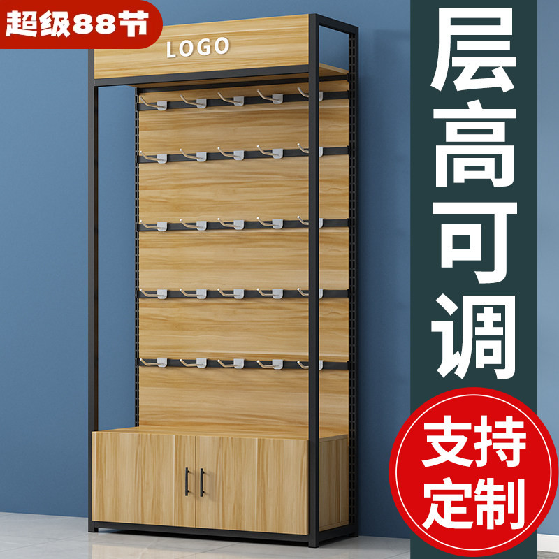 手机配件展示架置物架多层挂钩陈列柜便利店可调节零食架超市货架