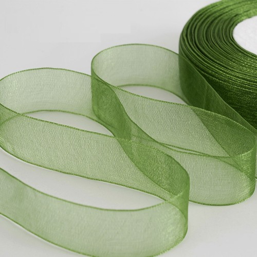 2厘米花束缎带钩帽子绸带绿色丝带手串手工diy材料雪纱带包装飘带