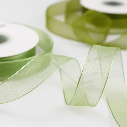 花束装饰彩带鲜花艺雪纱带绿色丝带多用途缎带茉莉花手串diy材料