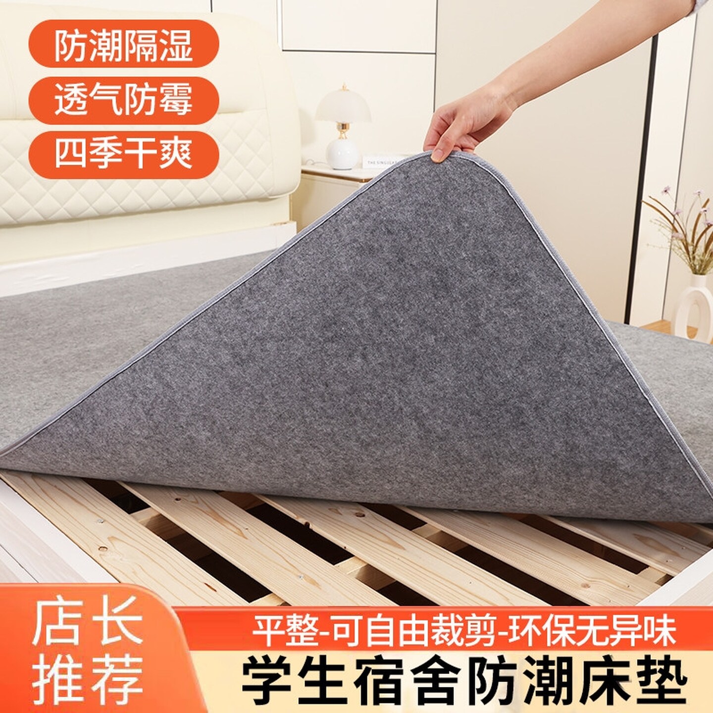 防潮垫床上用吸湿床垫学生宿舍单人床榻榻米隔脏防霉毛毡褥子垫子