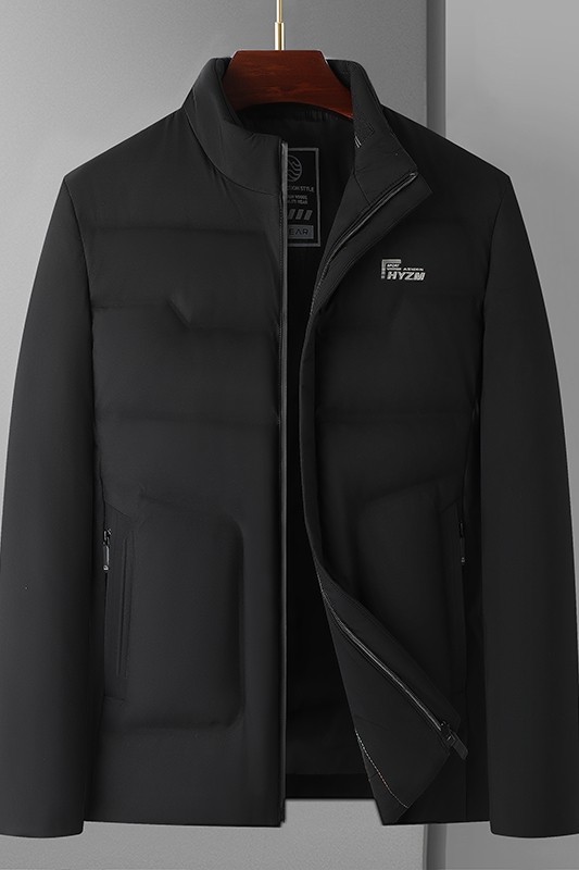 YR02P130中老年羽绒服爸爸装中青年轻薄休闲纯色立领羽绒服外套,男装羽绒服,星座1108-3
