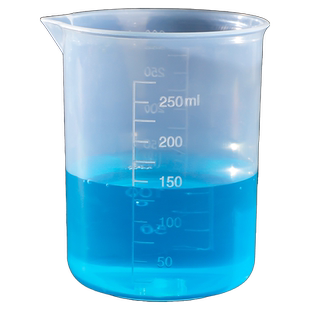 塑料烧杯耐高温带刻度带把带柄塑料量杯50/100/250/500/1000ml毫升小大容量烘焙实验室塑料烧杯实验器材