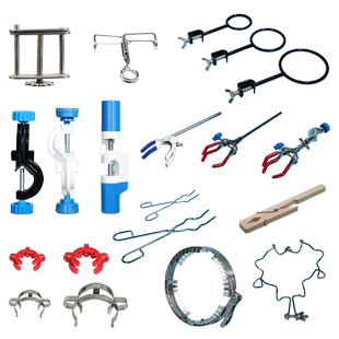 【荣力普】实验室烧瓶夹十字夹铁架台固定夹试管夹不锈钢夹具三爪夹四爪夹实验用夹子万用夹实验室冷凝管夹