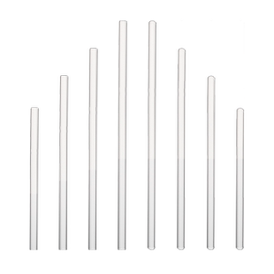 玻璃棒实验室玻璃搅拌棒圆头实心玻璃棒引流棒烧杯导流棒高硼硅玻璃棒20/30/40cm教学实验室玻璃器材