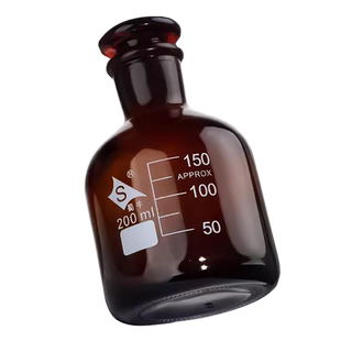 200ml水质取样瓶 硫化物样品瓶 棕色磨口具塞玻璃瓶 HJ-1226-2021水质酸化硫化物鉴定采样瓶