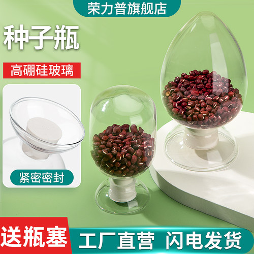 种子瓶锥形鸡心化工样品展示