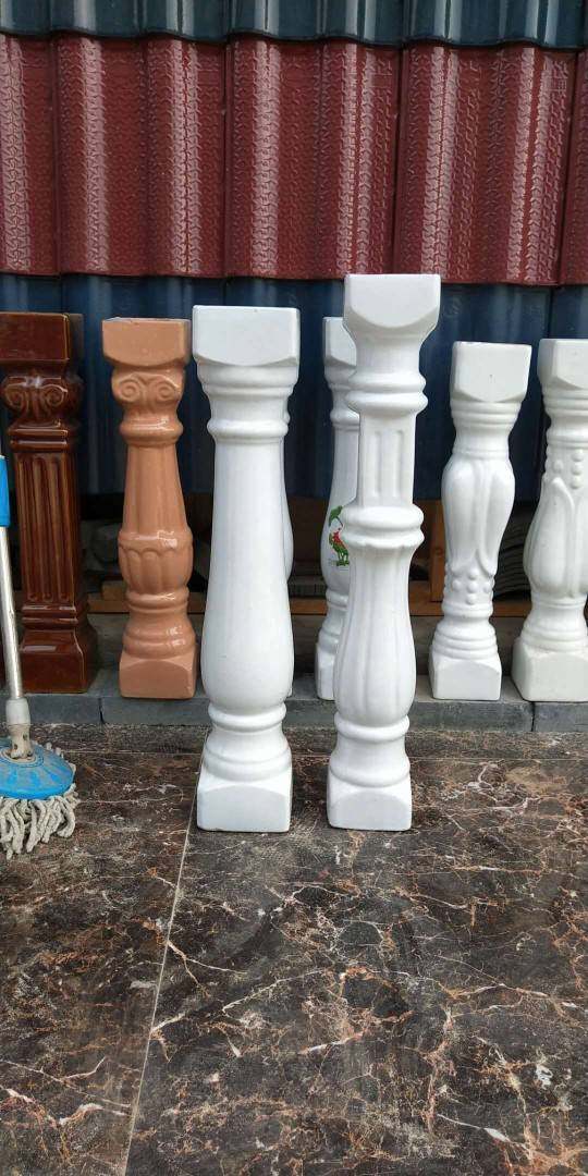 陶瓷栏杆瓷柱立柱别墅阳台扶手护栏围墙瓷瓶柱罗马柱花瓶柱仿古