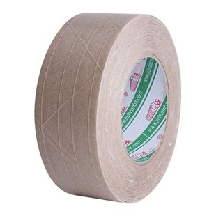 稳斯坦W7005加筋牛皮纸胶带带夹筋带线纤维牛皮胶胶带Z封箱胶湿水