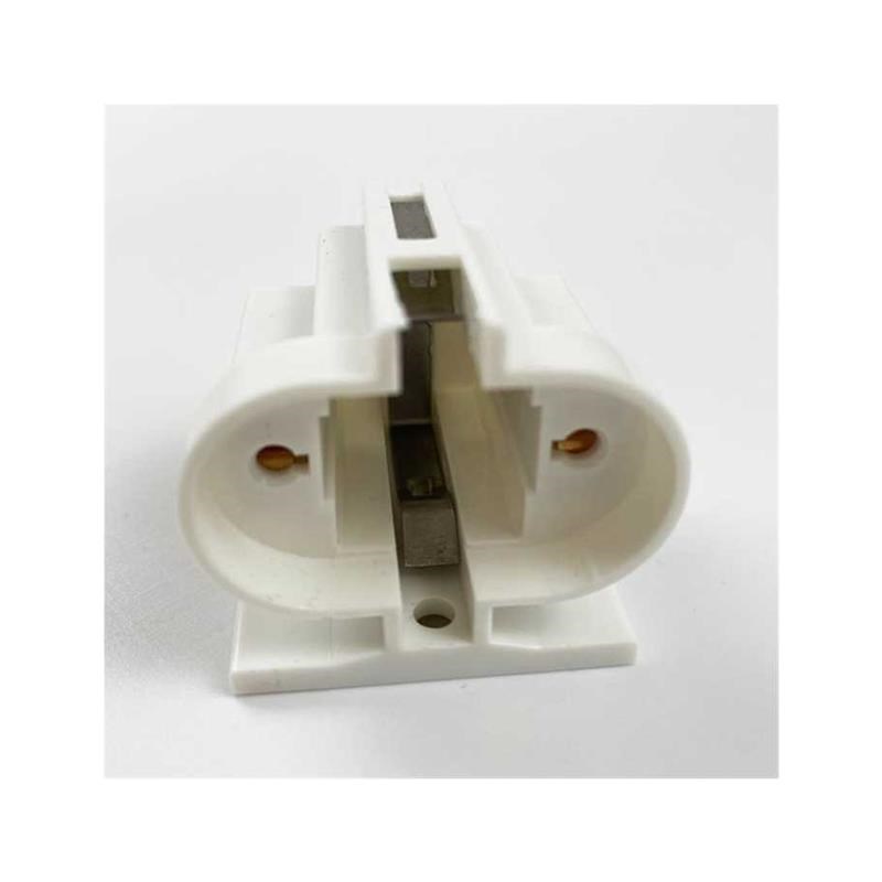 LED灯管灯座凸型2两针插su槽U型荧光台灯灯管浴霸通用底座配件3w5