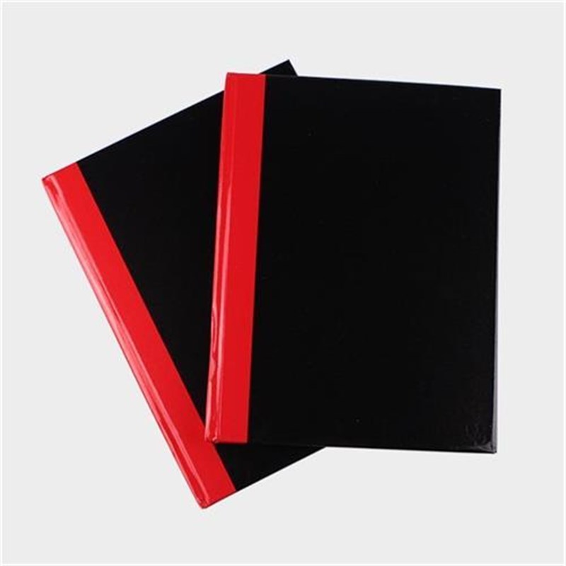 皖恒峰24K-100lP经典复古A5笔记本物业黑面抄40页80页硬面记事簿