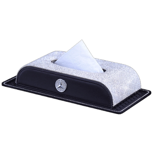 奔驰车载抽纸巾盒C级E300A级C200GLC260GLB220/GLE抽纸车用装饰品