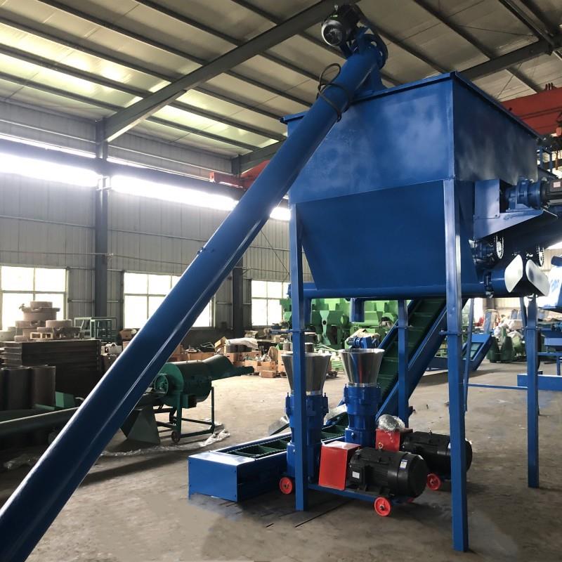 膨润土猫砂生产线 全自动鱼饲料膨化设备 玉米秸秆粉碎混合造粒机