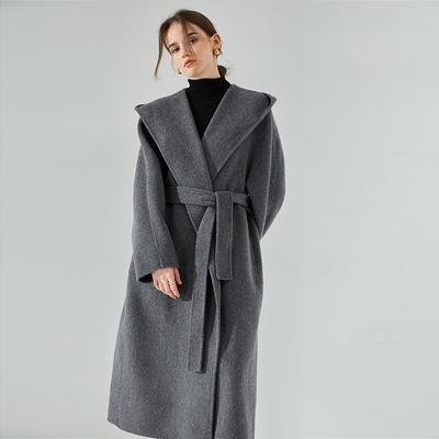 羊毛羊绒长款经典大衣