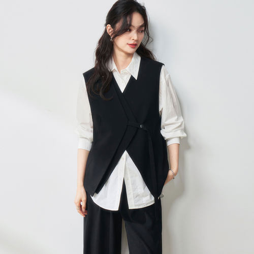 26春季设计感马甲无袖叠穿通勤