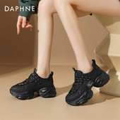 女春秋新款 厚底单鞋 老爹鞋 达芙妮百搭休闲鞋 女鞋 时尚 松糕运动鞋
