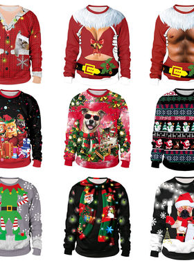 for women Xmas Christmas Sweater Clothes Costumes men Ugly 7