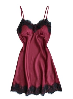 Lingerie Nighty Silk Dress Sleep Wear Nightdress Clothes